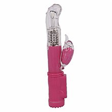 Vibrador Rabbit Duplo Rotativo 36 Vibra��es Rosa