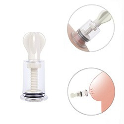 Foto do Produto Estimulador de Mamilo em ABS com Suc��o por Press�o Manual 10 x 4cm