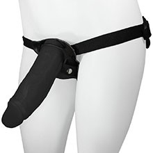 Foto do Produto Cinta Peniana Ajust�vel com P�nis Large com Escroto 21 x 6,5cm Preto