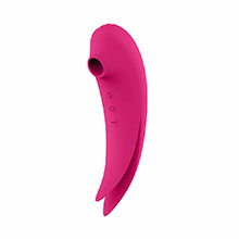 Vibrador para Clit�ris em Silicone Recarreg�vel com 7 Vibra��es e 7 Pulsa��es Pink