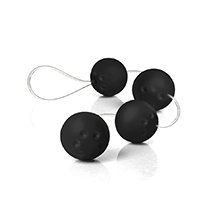 Conjunto de 4 Bolinhas Tailandesas para Pompoar Ben Wa Preta