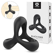 Foto do Produto Anel Peniano em Silicone Flex�vel Black Rider Preto