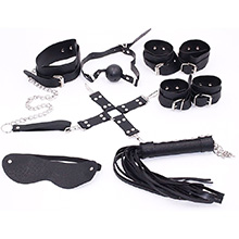 Kit Bondage com 6 Itens Preto