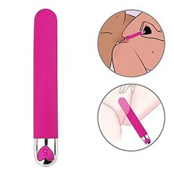 Vibrador Personal Recarregável em Silicone com 10 Vibrações Pink