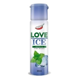 Óleo para Massagem Beijável Love Ice - Sabor Menta 20ml