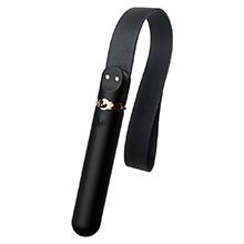 Vibrador Masculino em Silicone Recarregável com 9 Vibrações e Chibata Whoohoo Preto