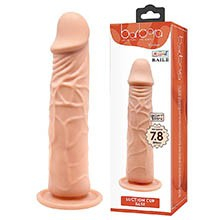 Foto do Produto P�nis Reall�stico em Silicone com Ventosa 18 x 4,2cm Bege