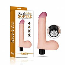 Foto do Produto P�nis Real�stico em TPR (Imita a Pele Humana) 17,5 x 4 Multivelocidade Bege