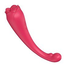 Foto do Produto Vibrador Discreto em Silicone Recarregável com 9 Vibrações para Clitóris e Ponto G ASAP Vermelho