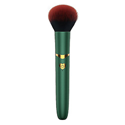 Vibrador Discreto Recarregável em Silicone com 7 Vibrações Formato de Pincel de Maquiagem Verde