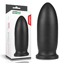 Plug Anal em Silicone 23 x 8cm King-Szied Preto