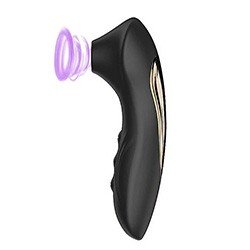 Foto do Produto Vibrador para Clit�ris Recarreg�vel em Silicone com 10 Pulsa��es Preto