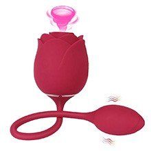 Foto do Produto Vibrador Discreto em Silicone Recarregável com 9 Vibrações Immortal Flower Vermelho