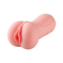 Foto do Produto Masturbador Vagina em Cyberskin com Textura Interna Lila Bege