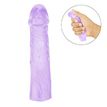 Foto do Produto Capa Penina sem Vibrador em Jelly 15,5 x 3,3cm Roxa