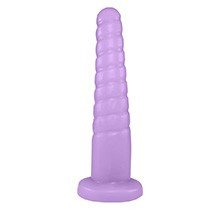Foto do Produto Plug Anal Screw em PVC Fl�xivel At�xico 14,5 x 3,5cm Roxo