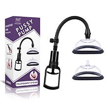 Bomba Vaginal em Silicone e ABS Manual Preto