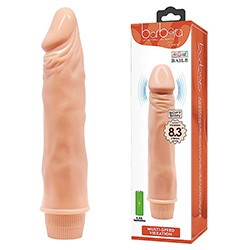 Foto do Produto Pênis Realístico Flexível em Jelly Multivelocidade 21,5 x 4cm Bege