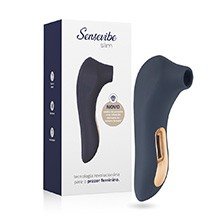 Vibrador para Clit�ris em Silicone Recarreg�vel com 7 Vibra��es SLIM Azul