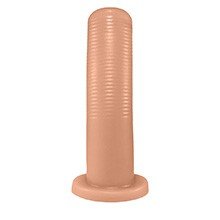 Foto do Produto Plug Anal KCT em PVC Fl�xivel At�xico 17 x 4,3cm Bege