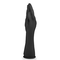 Foto do Produto Mão Realística para Prática de Fisting com Ventosa Hand Fist Esticada 29 x 6,2cm Preto