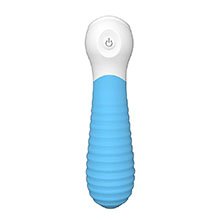 Foto do Produto Vibrador Feminino em Silicone Recarreg�vel com 9 Vibra��es Mini-2 Azul