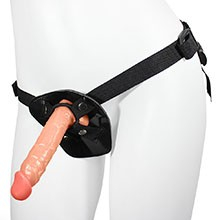 Foto do Produto Cinta Peniana Ajust�vel com P�nis Real�stico Hermes 16 x 3,5cm Bege