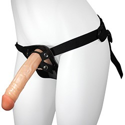 Foto do Produto Cinta Peniana Ajust�vel com P�nis Real�stico Eros 20 x 4,5cm Bege