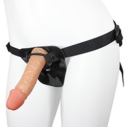 Foto do Produto Cinta Peniana Ajust�vel com P�nis Real�stico Hades 16 x 4cm Bege