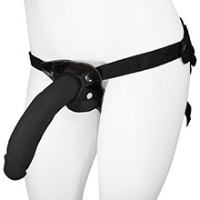 Cinta Peniana Ajust�vel com P�nis Real�stico Ron Jeremy 21 x 4,5cm Preto