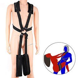Foto do Produto Suporte Er�tico para Sustenta��o com Apoio para Pernas Preto: Controle, Conforto e Prazer