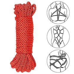 Foto do Produto Corda para Bondage e Shibari em Poli�ster com 10 Metros Vermelha