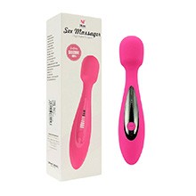 Massageador Er�tico Recarreg�vel em Silicone com 7 Vibra��es Sex Massager Pink