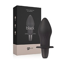 Foto do Produto Plug Anal com Vibrador Recarreg�vel em Silicone com 10 Vibra��es Gblack Preto