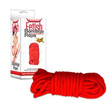 Foto do Produto Corda para Bondage e Shibari em Algod�o com 10 Metros Vermelha