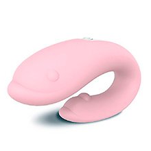 Foto do Produto Vibrador para Casal Golfinho Recarreg�vel Winter em Silicone Rosa