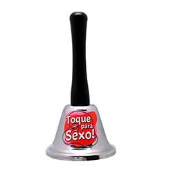 Foto do Produto Jogo de Sexo Sino Er�tico em Metal e ABS Toque para o Sexo Prata