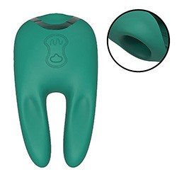 Vibrador para Clitóris Recaregável em Silicone com 5 Pulsações e 5 Vibrações Verde
