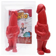 P�nis em TPE ExecuPinto 17,5 x 4,5cm Vermelho