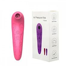 Foto do Produto Estimulador de Clit�ris em Silicone Aveludado Recarreg�vel com 10 Pulsa��es e Vibra��es Essie Pink