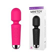 Massageador Erótico em Silicone Aveludado Recarregável com 20 Vibrações e 8 Velocidades Pink