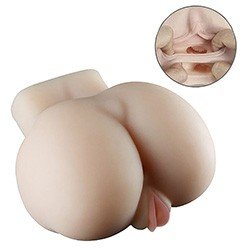 Foto do Produto Masturbador Masculino em Cyberskin Vagina e �nus no Formato de Bumbum Lion III Bege