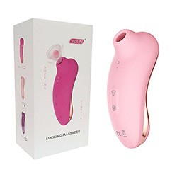 Foto do Produto Vibrador Duplo Recarreg�vel em Silicone: Pulsador de Clit�ris e Vibrador Ponto G Rosa