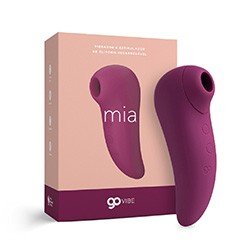 Sugador de Clitóris Recarregável em Silicone com 7 Sucções e 7 Vibrações Mia Roxo