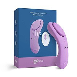 Calcinha Vibratória Recarregável em Silicone com 7 Vibrações e Controle sem Fio Lis Lilás