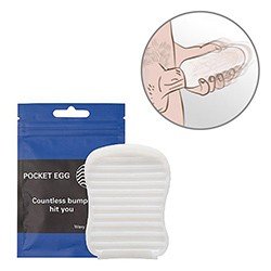 Masturbador Masculino de Bolso Texturizado Pocket EGG Wave