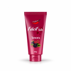 Foto do Produto Lubrificante � Base de �gua Beij�vel F�cil Lub Sabor Amora 60g