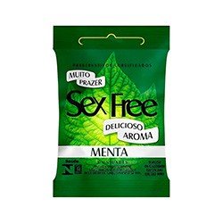 Foto do Produto Preservativo (Camisinha) Aroma de MENTA 52mm Liso e Opaco com 3 Unidades