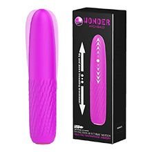 Massageador Er�tico em Silicone Aveludado Recarreg�vel com 7 Velocidades de Vai e Vem Roxo