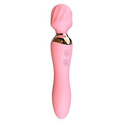 Foto do Produto Massageador Er�tico Recarreg�vel em Silicone com 12 Vibra��es e Fun��o de Aquecimento Rosa